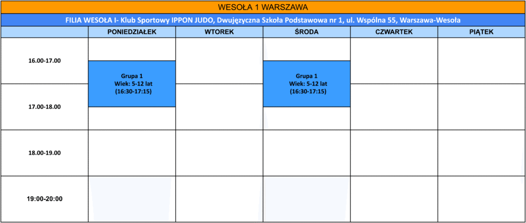 judo dla dzieci warszawa wesola
