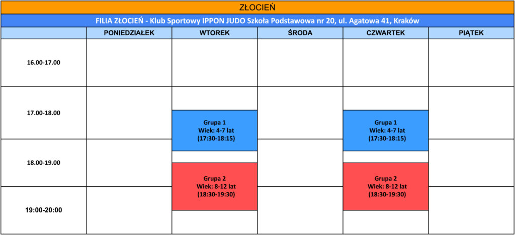 judo dla dzieci Złocień